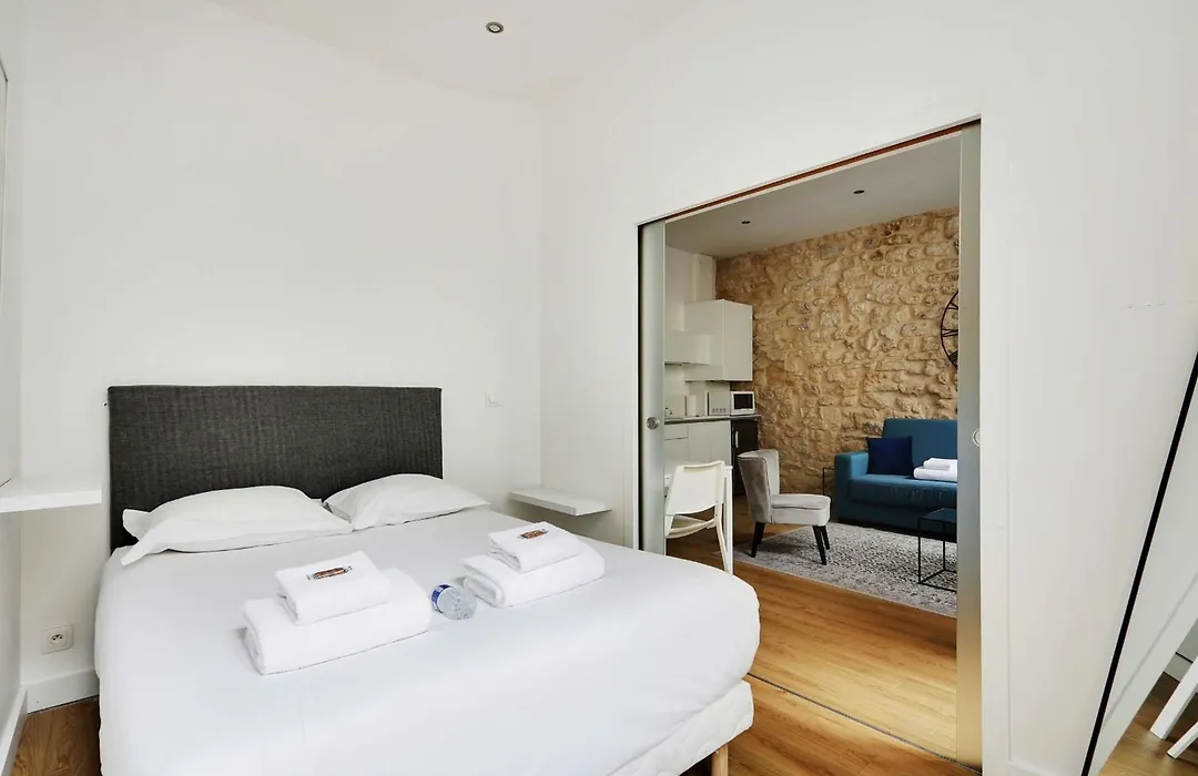 Appart Confortable -1Br 4P- Quartier Beaubourg-1