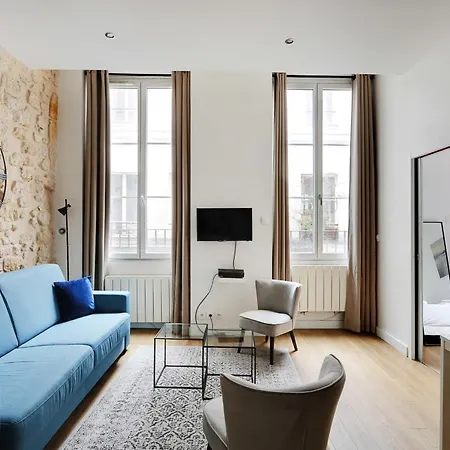 Appart Confortable -1Br 4P- Quartier Beaubourg-3